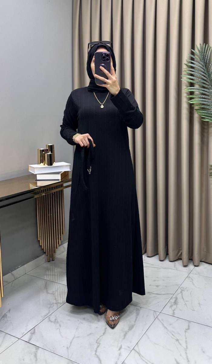 Hüda Elbise Siyah
