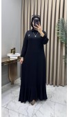 Yonca Elbise Broş Hediyeli Siyah