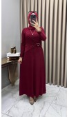 Hadise Elbise Bordo
