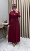 Hadise Elbise Bordo