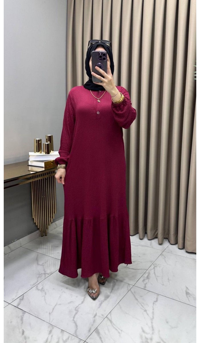Nigar Elbise Bordo
