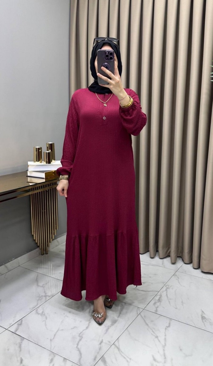 Nigar Elbise Bordo