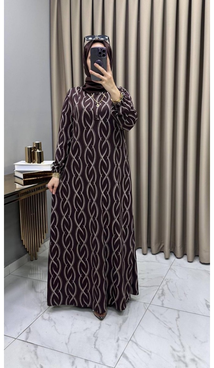 Şükran Elbise Kahve