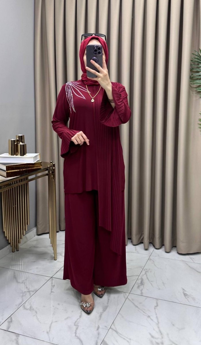 Perihan Takım Bordo