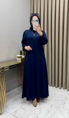 Yüsra Elbise Lacivert