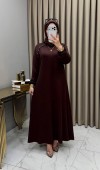 Yüsra Elbise Kahve Yüsra Elbise Kahve