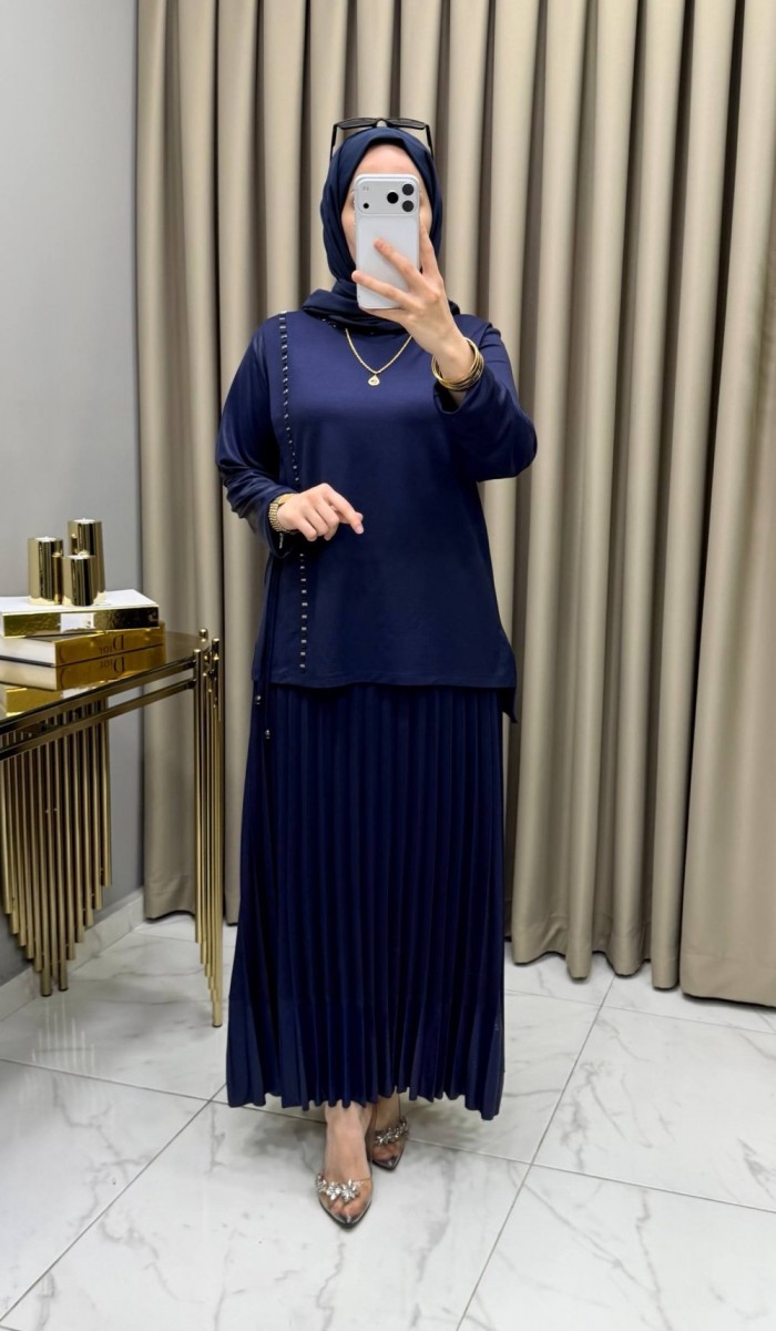 Helen Etekli Takım Lacivert