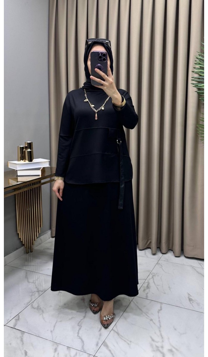 Belis Etekli Takım Siyah
