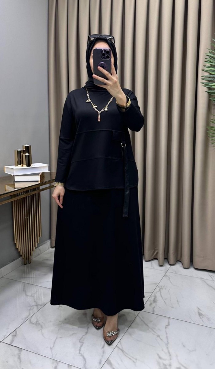 Belis Etekli Takım Siyah