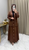 Ceketli Etekli Takım Kahve Ceketli Etekli Takım Kahve