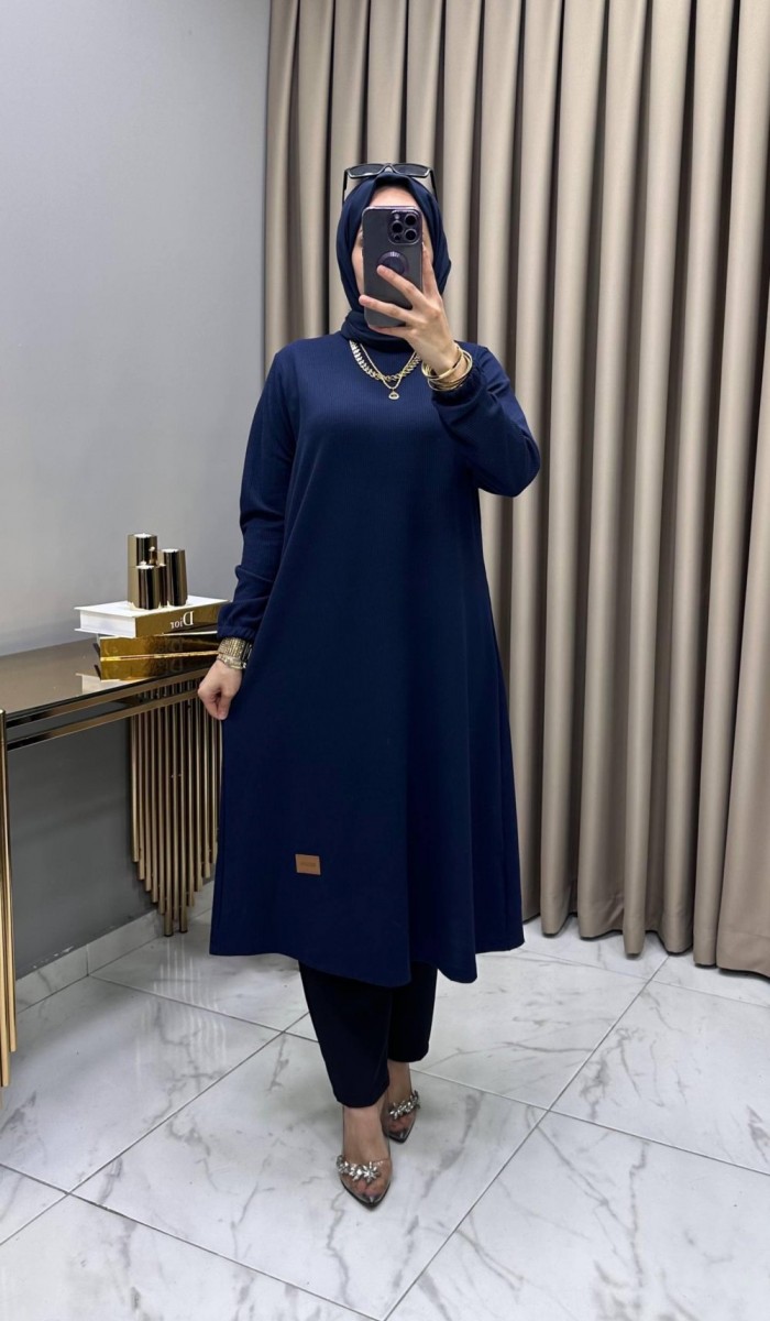 Filiz Tunik Lacivert Filiz Tunik Lacivert