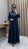 Öznur Elbise Lacivert