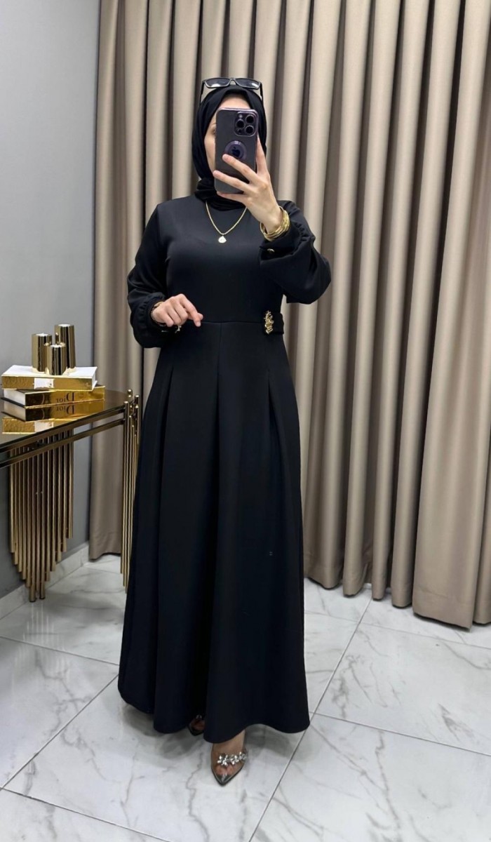 Öznur Elbise Siyah