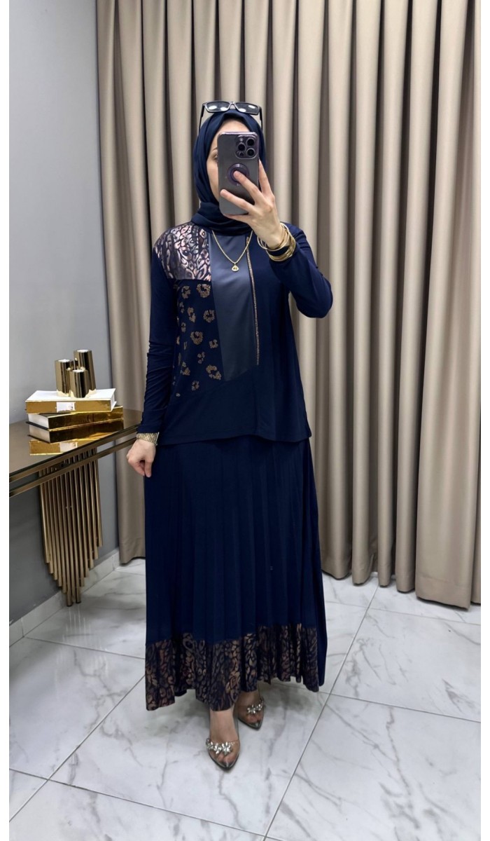 Derya Etekli Takım Lacivert