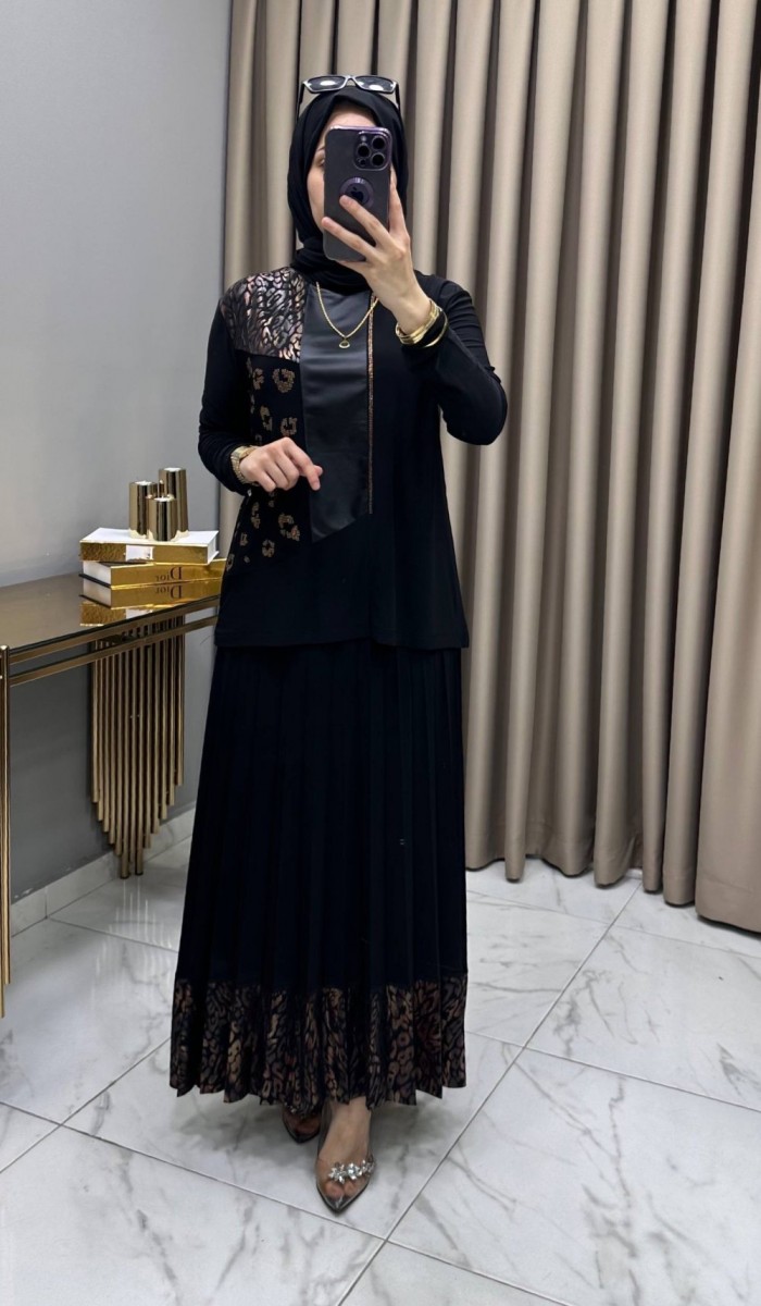 Derya Etekli Takım Siyah