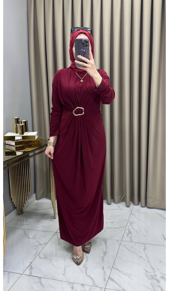 Bircan Elbise Bordo
