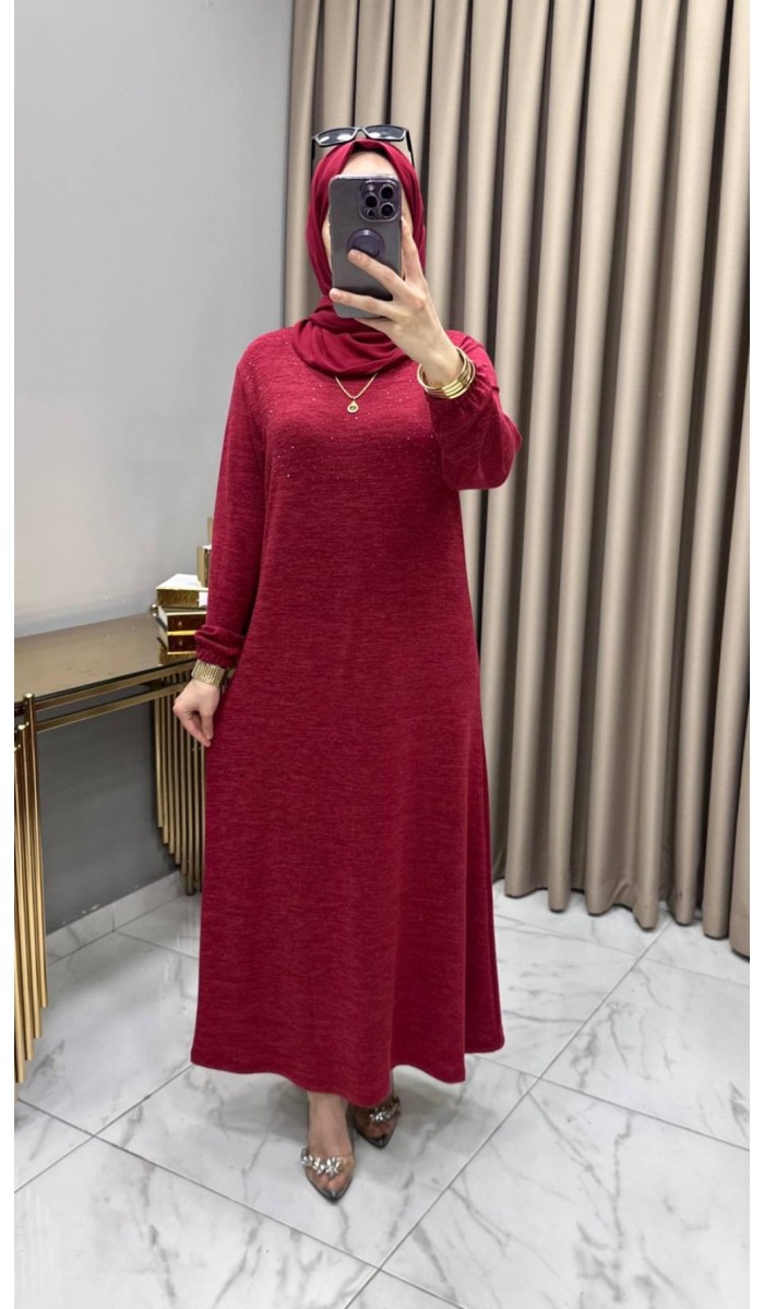 Şebnem Elbise Bordo