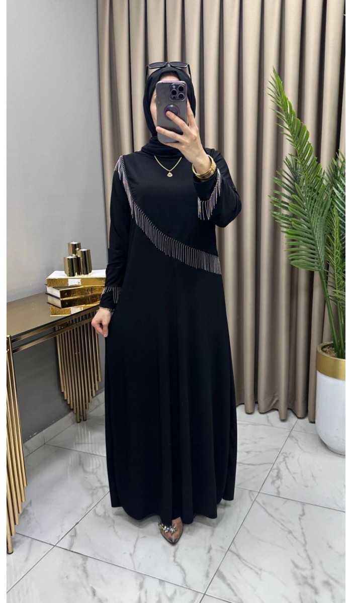 Zincir Elbise Siyah