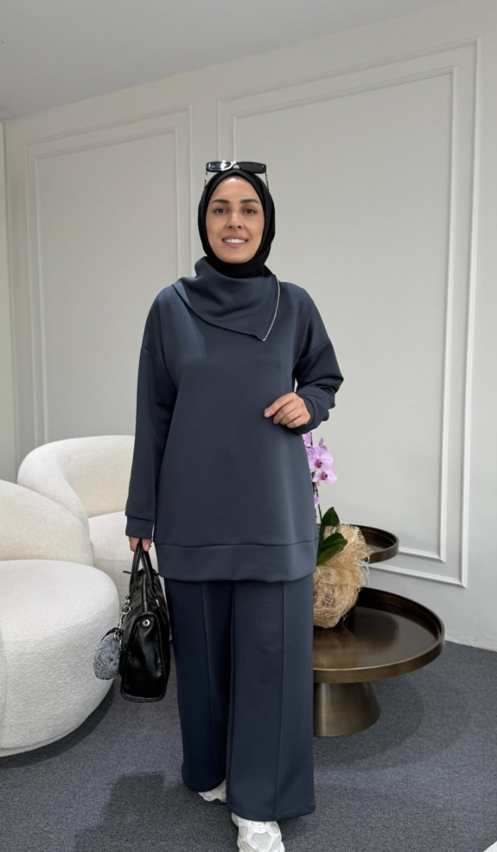 Asimetrik Yaka Scuba Takım