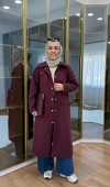 Çıtçıtlı Detaylı Parka Trençkot