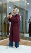 Çıtçıtlı Detaylı Parka Trençkot
