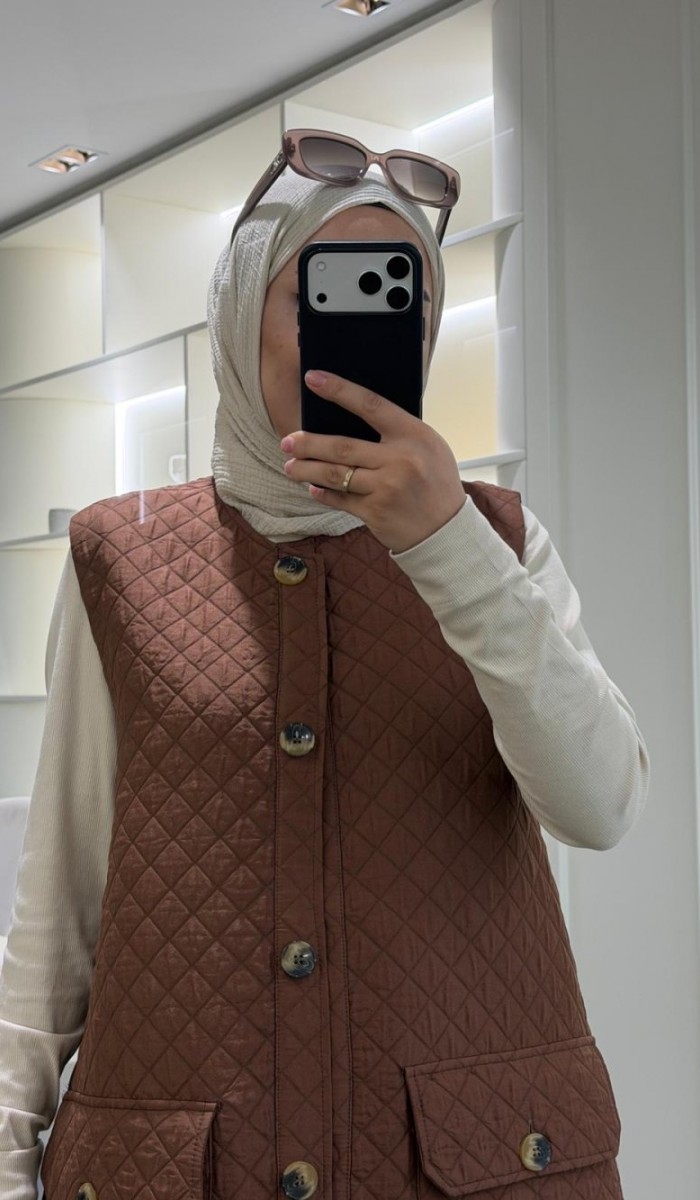 Uzun Kapitone Yelek