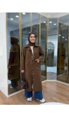 Çıtçıtlı Detaylı Parka Trençkot