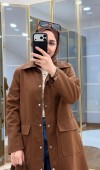 Çıtçıtlı Detaylı Parka Trençkot