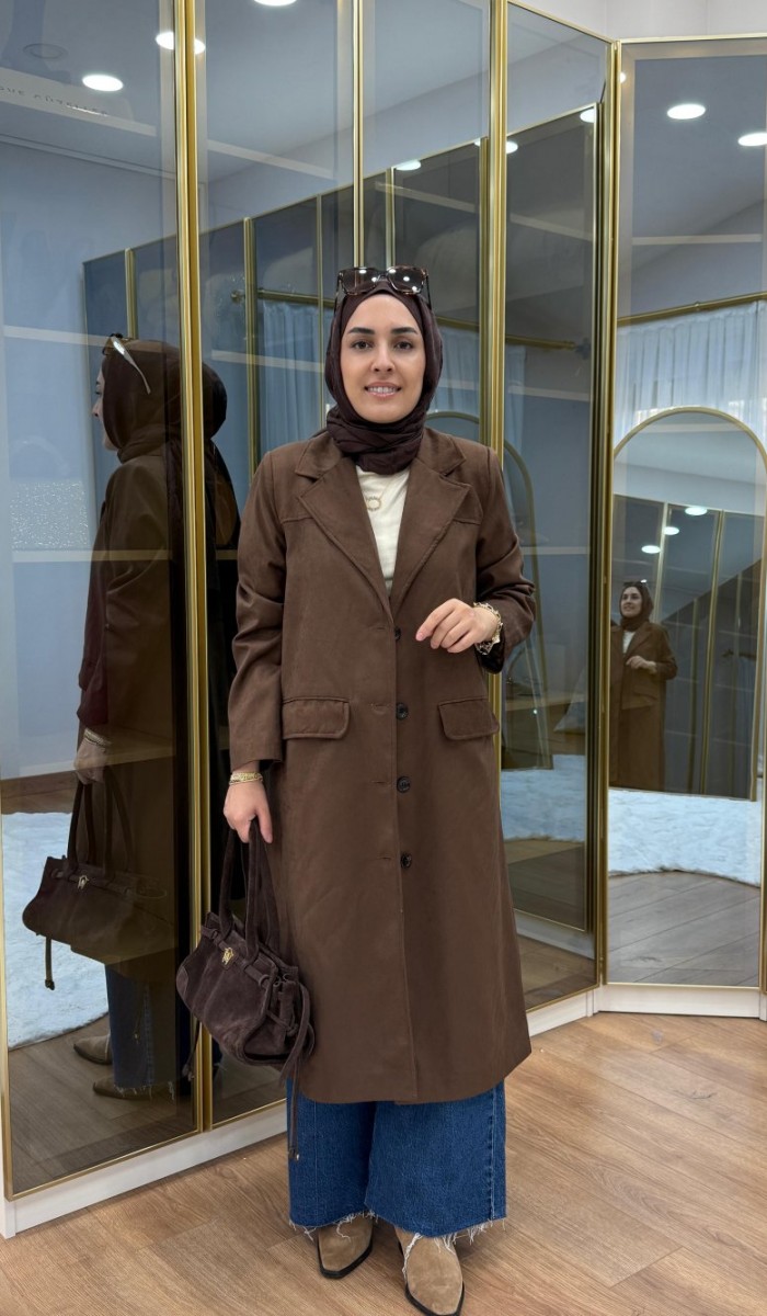 UZUN SÜET CEKET UZUN SÜET CEKET