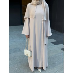 Fular Bağlamalı Abaya