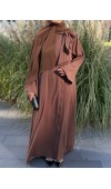 Fular Bağlamalı Abaya