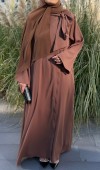 Fular Bağlamalı Abaya