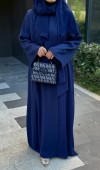 Fular Bağlamalı Abaya
