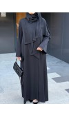 Fular Bağlamalı Abaya