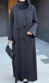 Fular Bağlamalı Abaya