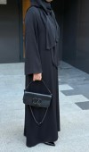 Fular Bağlamalı Abaya