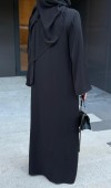 Fular Bağlamalı Abaya
