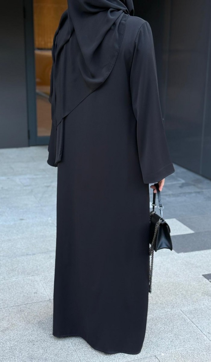 Fular Bağlamalı Abaya