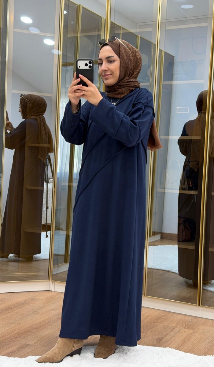 Nervür Detaylı Oysho Elbise