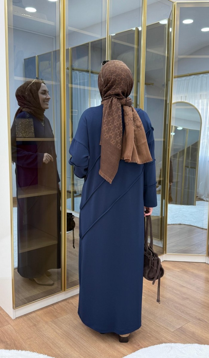 Nervür Detaylı Oysho Elbise