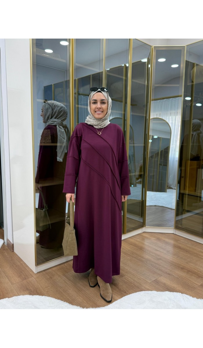 Nervür Detaylı Oysho Elbise
