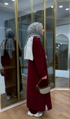 Kapüşonlu yırtmaçlı takım