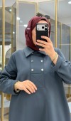 Çıtçıtlı Detaylı Maksi Boy Scuba Takım