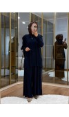 Çapraz Şal Detaylı Tilda Kumaş Takım
