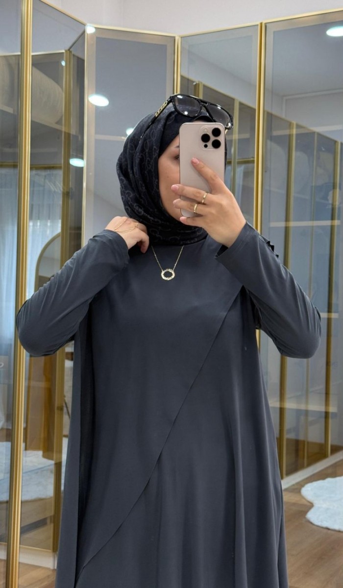 Çapraz Şal Detaylı Tilda Kumaş Takım