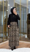 Leopar Desen  Tilda Elbise
