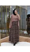 Leopar Desen  Tilda Elbise