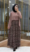Leopar Desen  Tilda Elbise