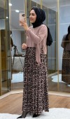 Leopar Desen  Tilda Elbise