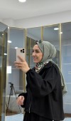 Omuzu Büzgülü Ceket Etek Takım